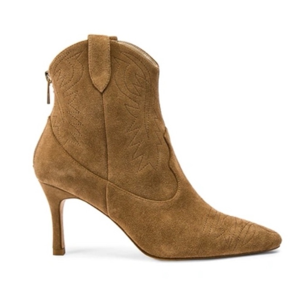 RAYE Brown Suede Ankle Boots
